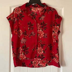 Romeo & Juliet Couture drop sleeveless floral top S